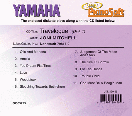 Joni Mitchell - Travelogue (2-Disk Set) - Piano Software