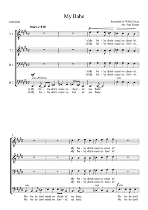 My Babe - choral TTBB arrangement