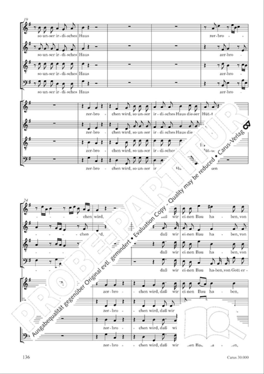 J.L. Bach: The complete motets Choir scores gallery preview page 143