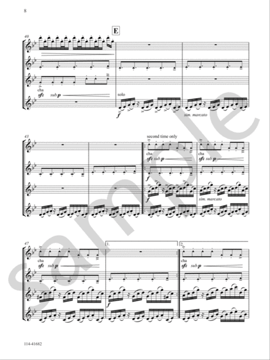 Raga Saat Flute Quartet scores gallery preview page 8