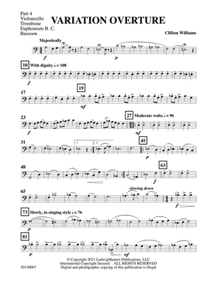 Variation Overture: Part 4 - Violoncello / Trombone / Euphonium B. C. / Bassoon