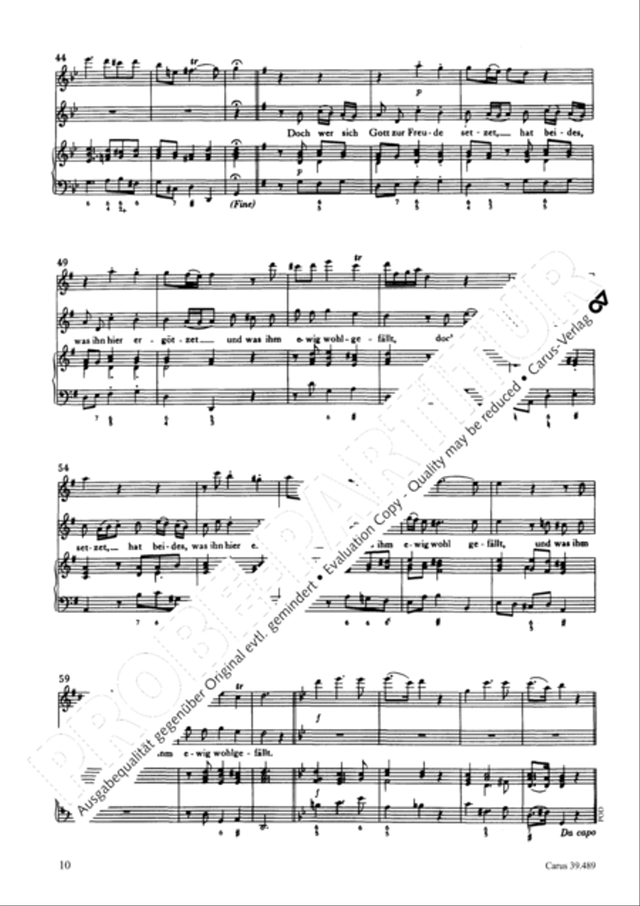 Lauter Wonne, lauter Freude Recorder scores gallery preview page 10