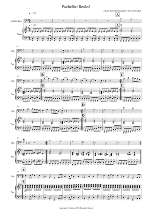 Pachelbel Rocks! for Double Bass and Piano