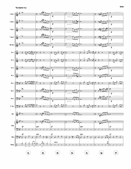 Pea Shooter - big band version score and parts image number null