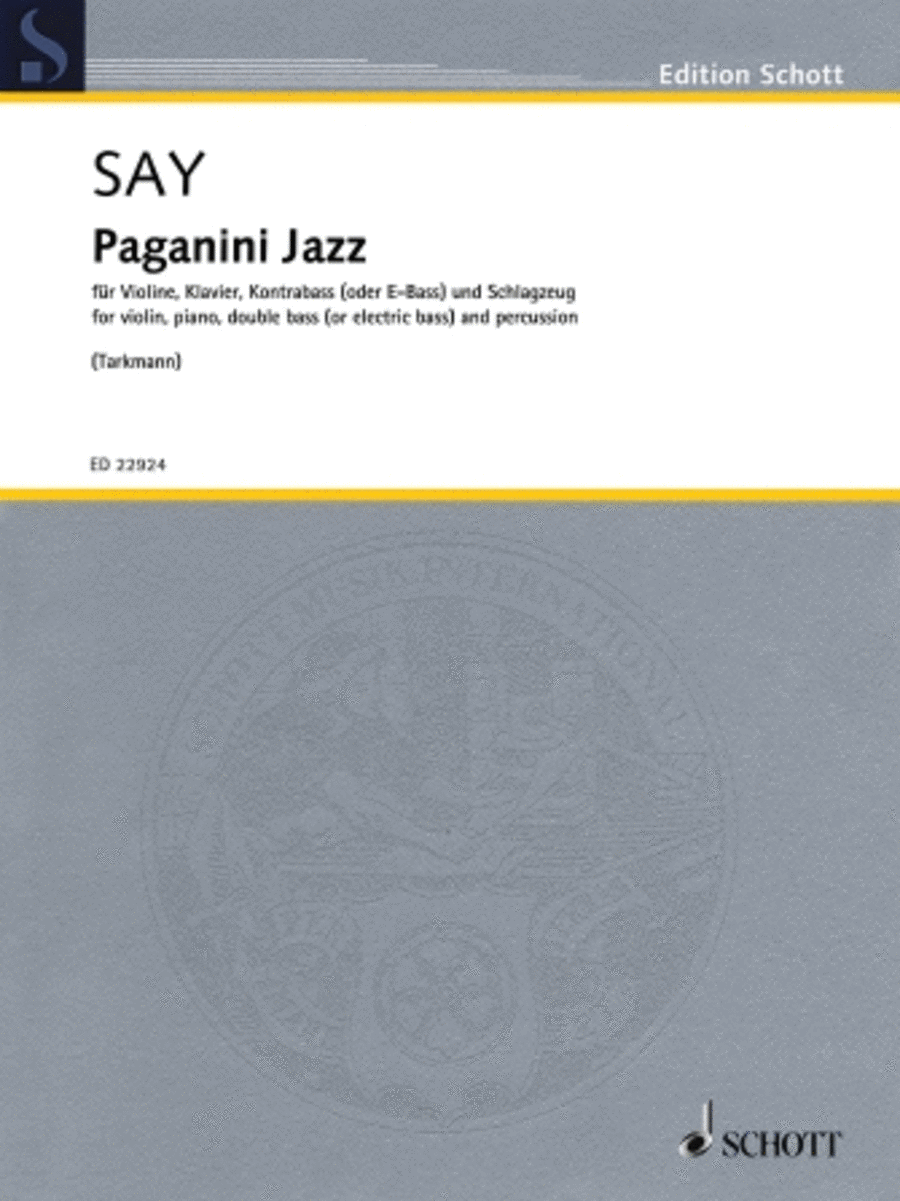 Paganini Jazz: Variations on the Caprice No. 24 in the Style of Modern Jazz Violin scores gallery preview page 1