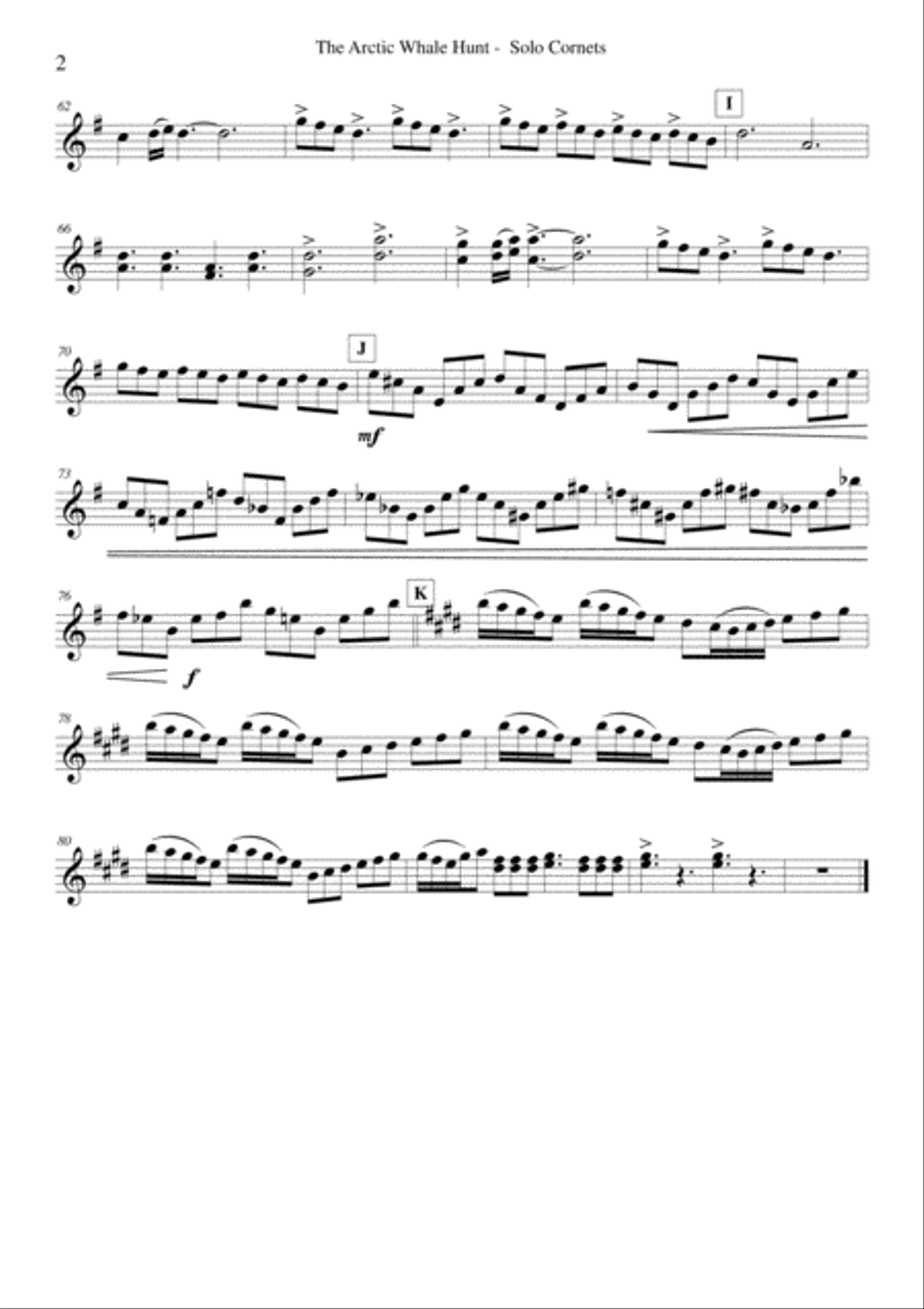 Arctic Whale Hunt from THE WHITE DAWN Brass Ensemble scores gallery preview page 3