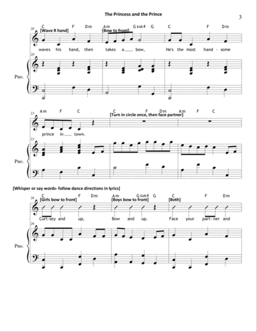 The Princess and the Prince Unison Choir scores gallery preview page 3