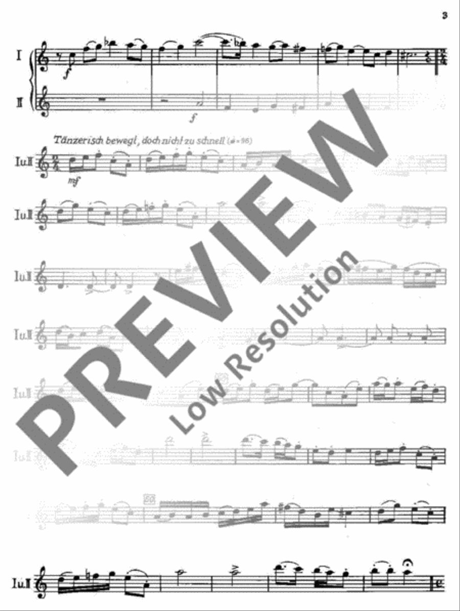 Festliche Musik Violin scores gallery preview page 3