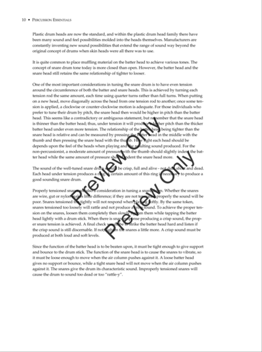 Percussion Essentials Percussion scores gallery preview page 10