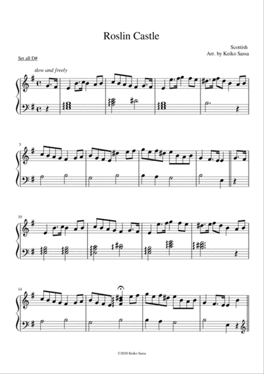 Roslin Castle Roslin Castle Celtic Harp scores gallery preview page 2