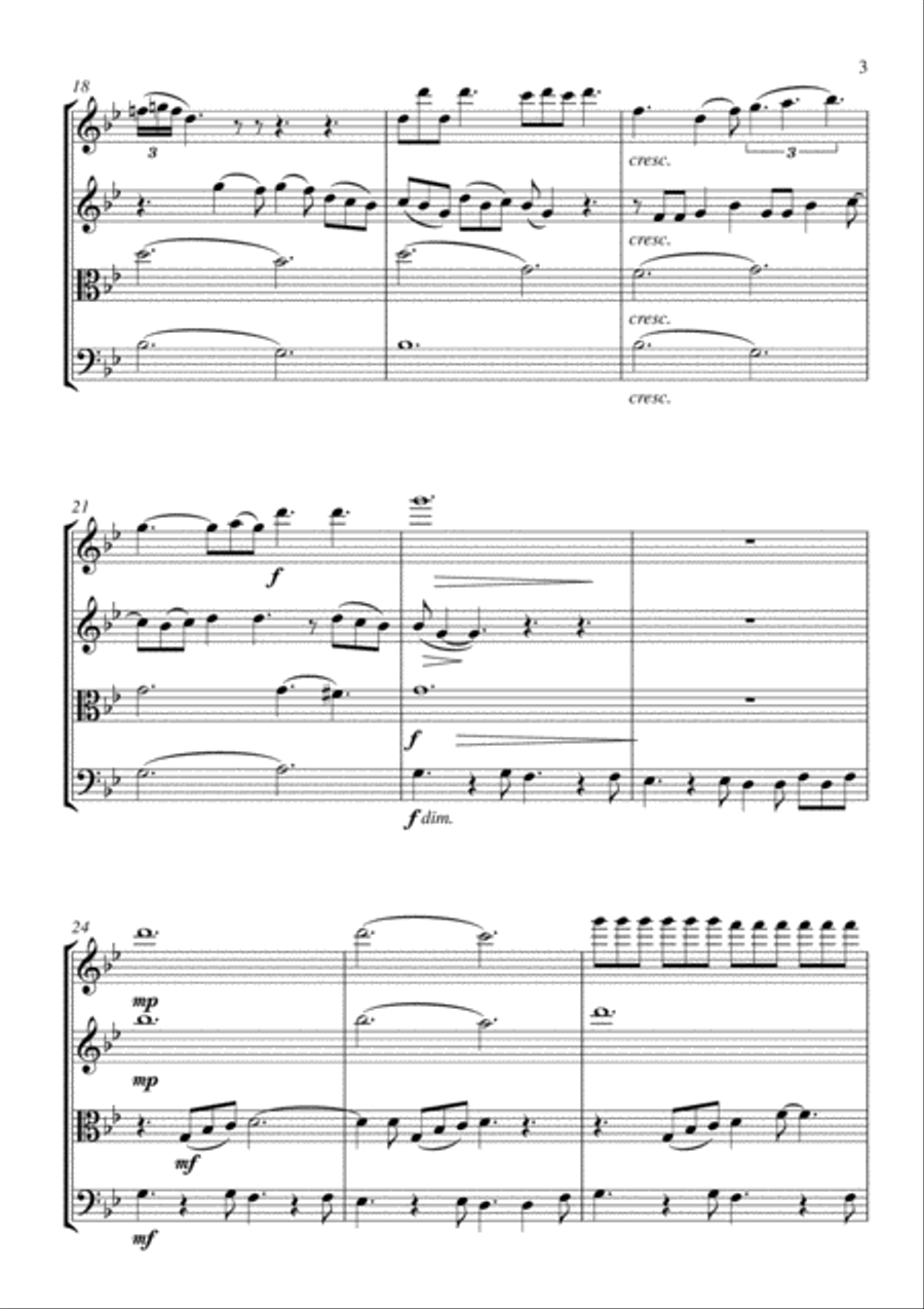 Feeling Good String Quartet scores gallery preview page 3