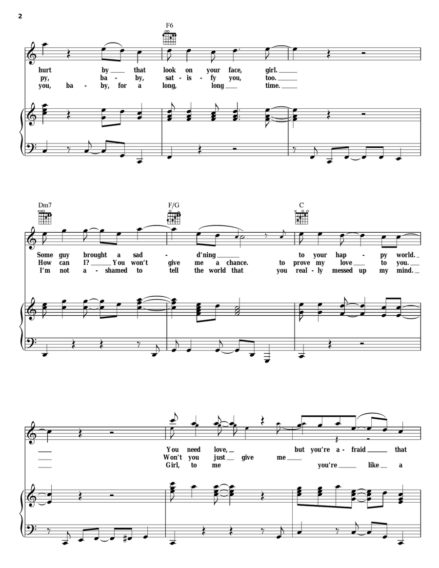 One Bad Apple (Don't Spoil The Whole Bunch) Piano, Vocal, Guitar scores gallery preview page 2