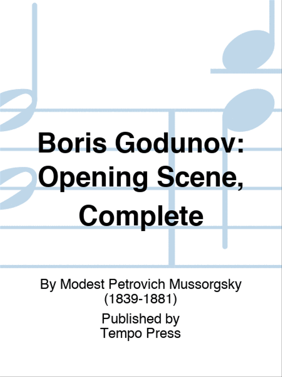 BORIS GODUNOV: Opening Scene, Complete Set of Parts scores gallery preview page 1
