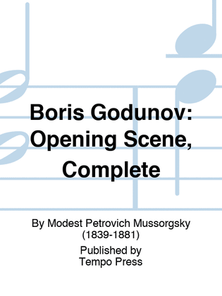 Book cover for BORIS GODUNOV: Opening Scene, Complete