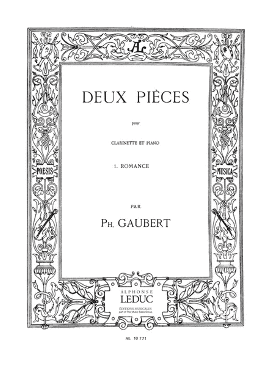 2 Pieces No. 1: Romance Clarinet Solo scores gallery preview page 1