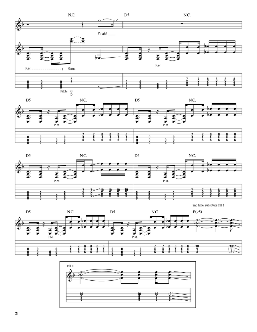 Awake Electric Guitar scores gallery preview page 2