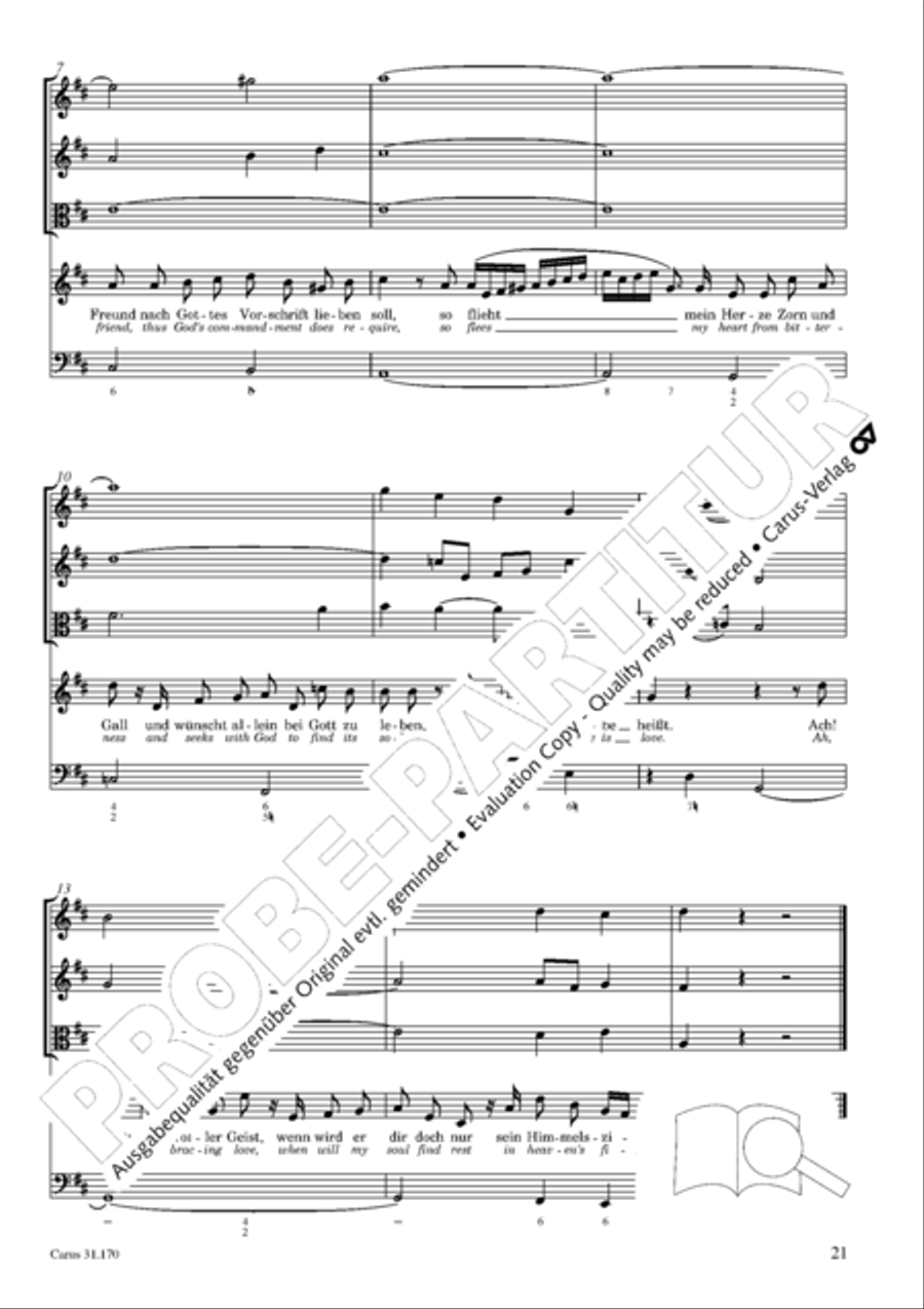 O blessed rest, o welcome heart's delight (Vergnugte Ruh, beliebte Seelenlust) Orchestra scores gallery preview page 22