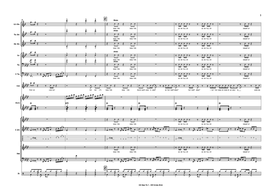 24k Magic Jazz Ensemble scores gallery preview page 3