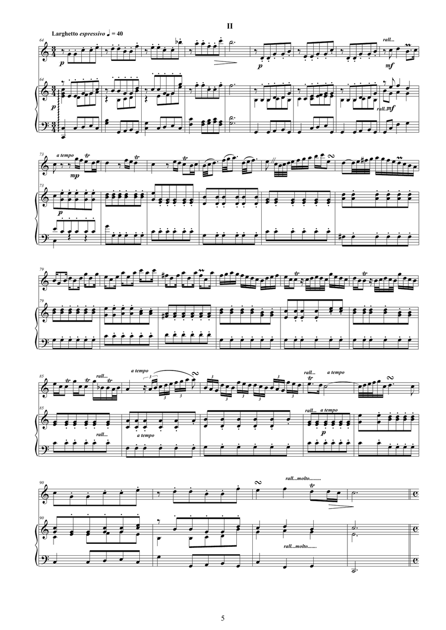 Vivaldi - Oboe Concerto in A minor RV 461 for Oboe and Piano Piano scores gallery preview page 5