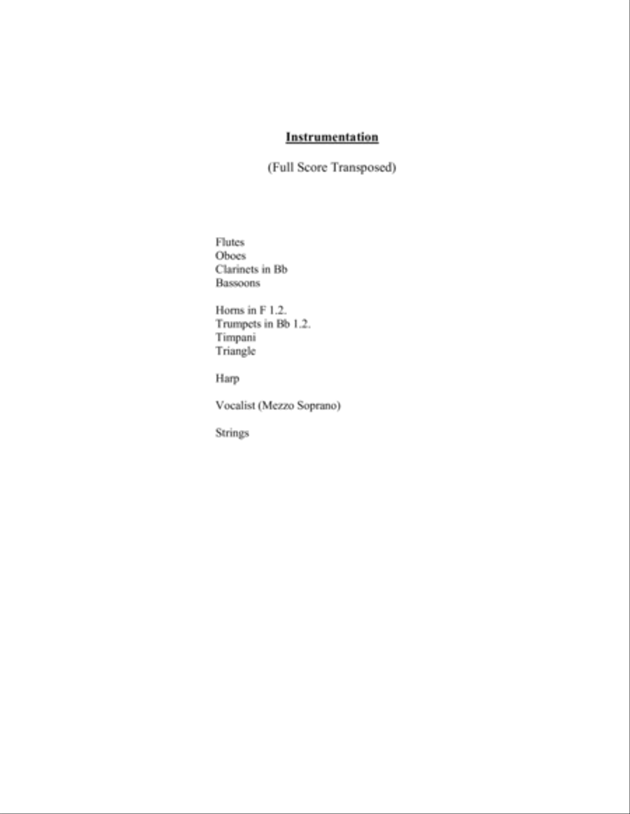 Gesu Bambino for Mezzo Soprano Voice Orchestra, Score and Parts and new English Lyrics Full Orchestra scores gallery preview page 3