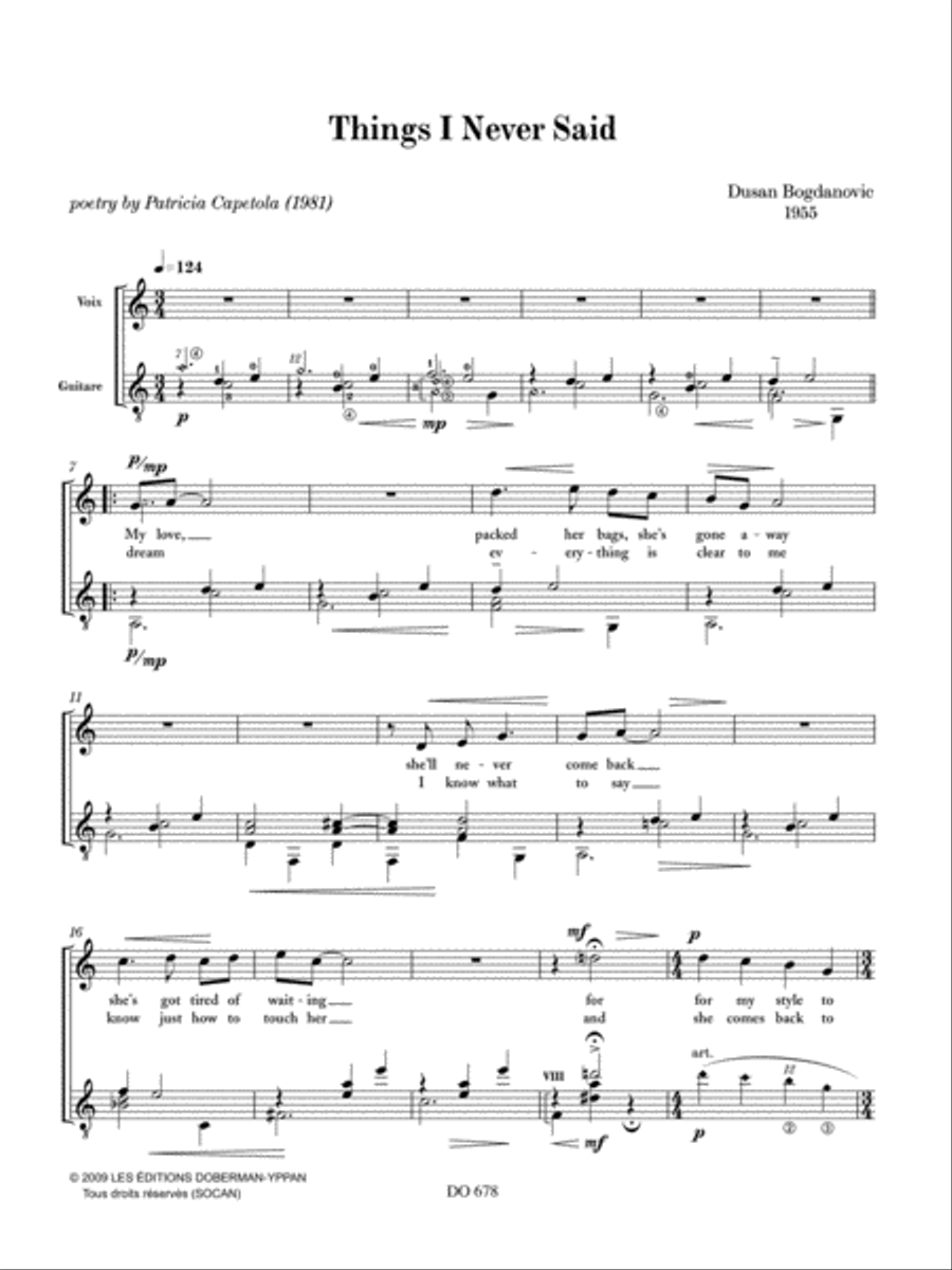 Things I Never Said Classical Guitar scores gallery preview page 2