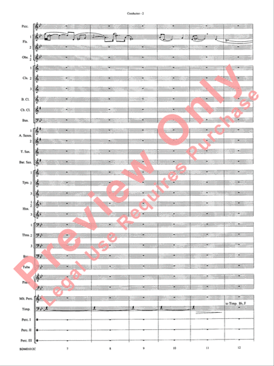 Inchon Concert Band scores gallery preview page 7