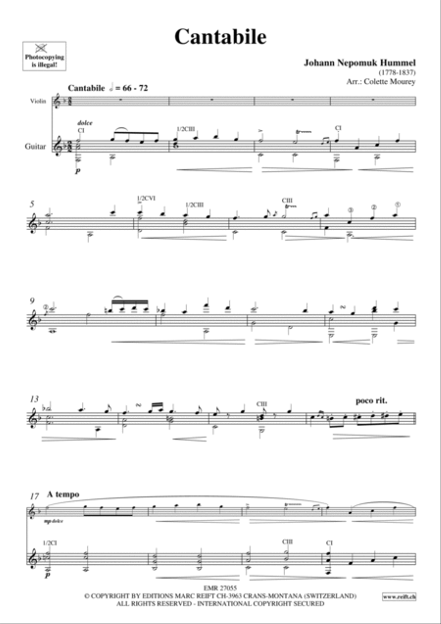 Cantabile Violin scores gallery preview page 3