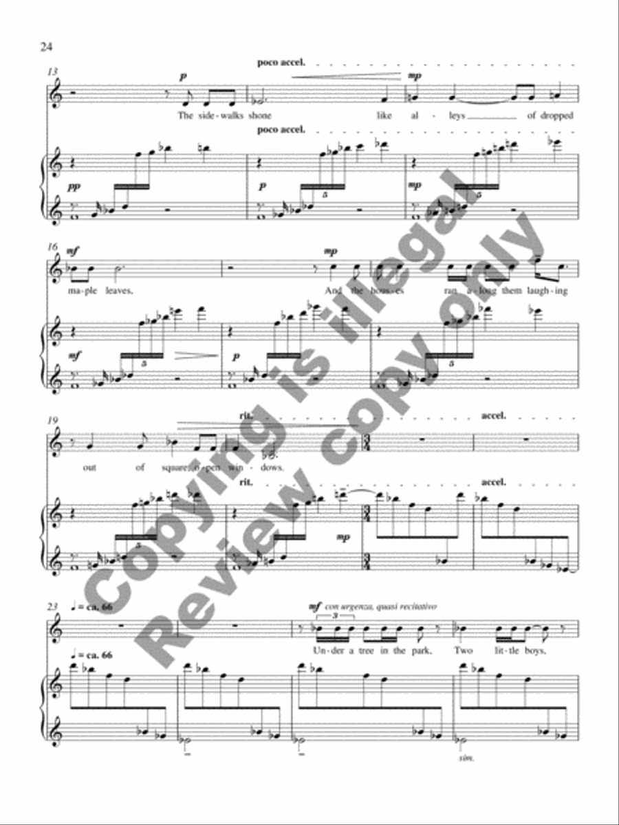 Collected Songs for Soprano and Piano Soprano Voice scores gallery preview page 15