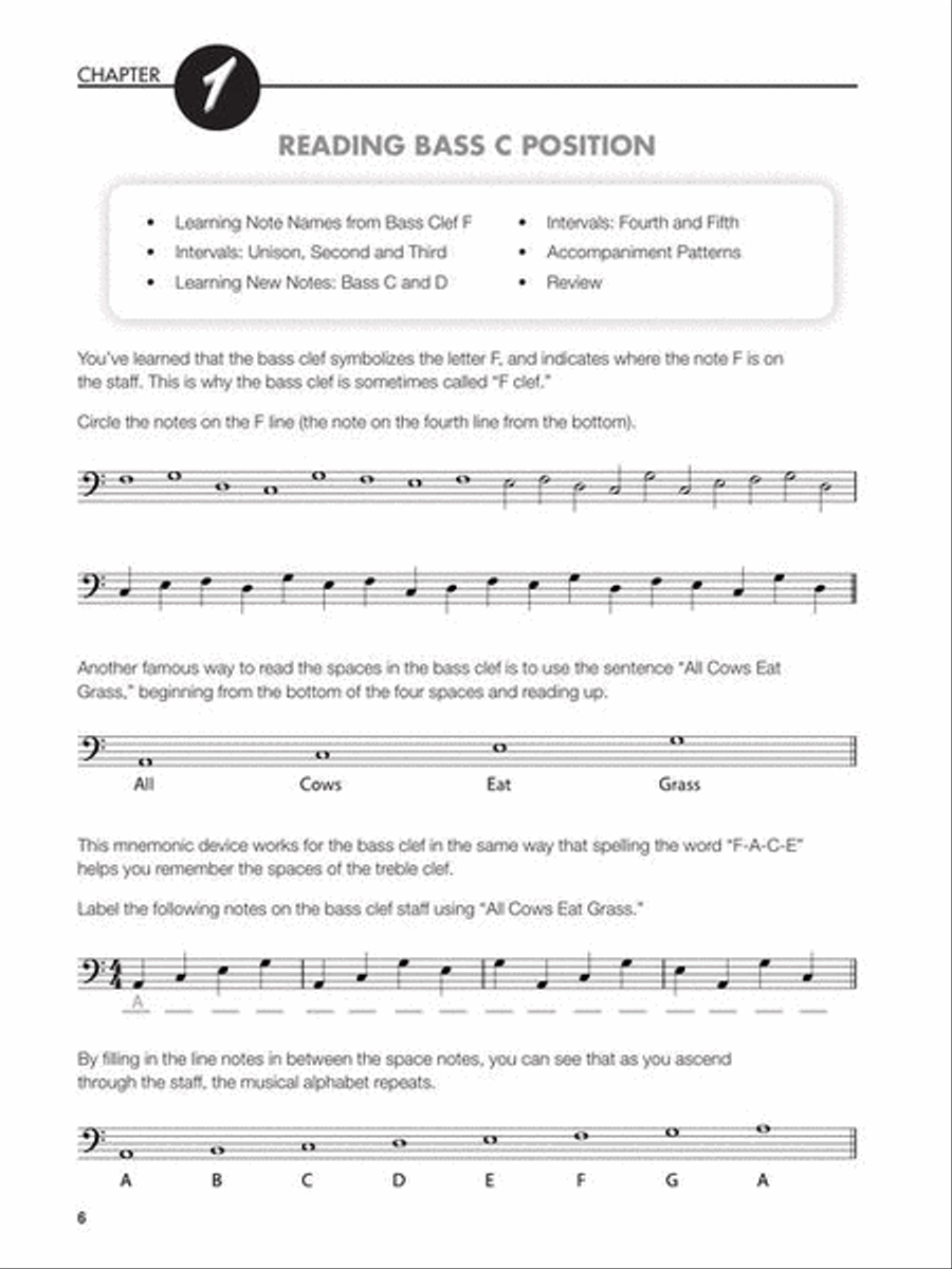 How to Read Bass Clef on the Piano Piano scores gallery preview page 7