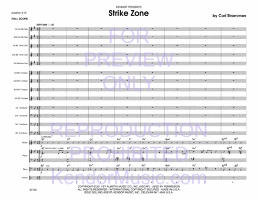 Strike Zone Strike Zone Jazz Ensemble scores gallery preview page 2
