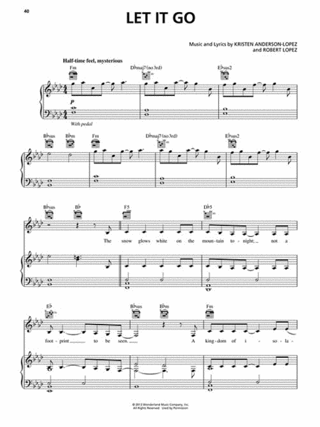 Frozen (Piano/Vocal/Guitar)