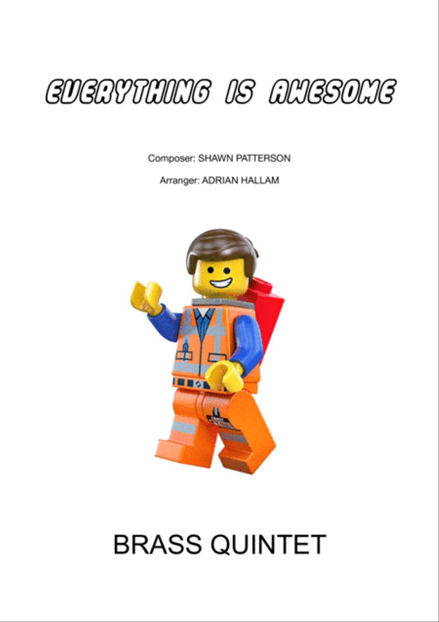 Everything Is Awesome (awesome Remixx!!!) Brass Ensemble scores gallery preview page 1