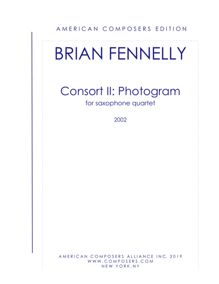 [Fennelly] Consort II: Photogram