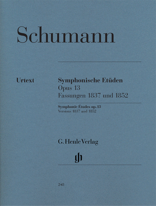 Book cover for Symphonic Etudes Op. 13 (Early, Late, and 5 Posthumous Versions)
