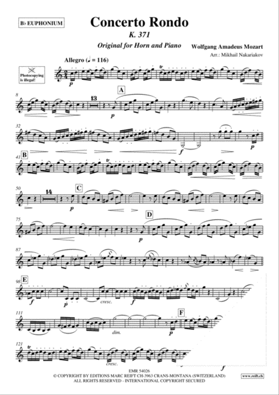 Concerto Rondo Concerto Rondo Euphonium scores gallery preview page 3