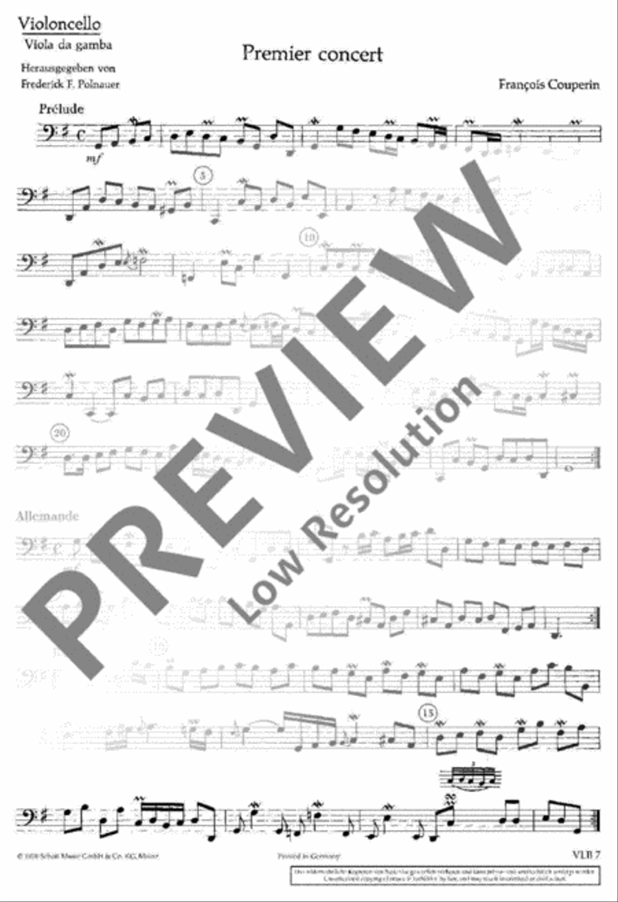 Concerts royaux Violin scores gallery preview page 21