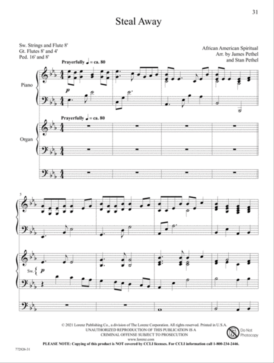 Hymns and Spiritual Songs Organ scores gallery preview page 14