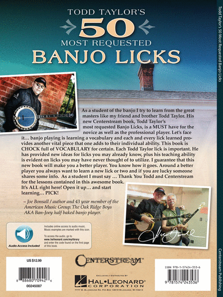 Todd Taylor's 50 Most Requested Banjo Licks image number null