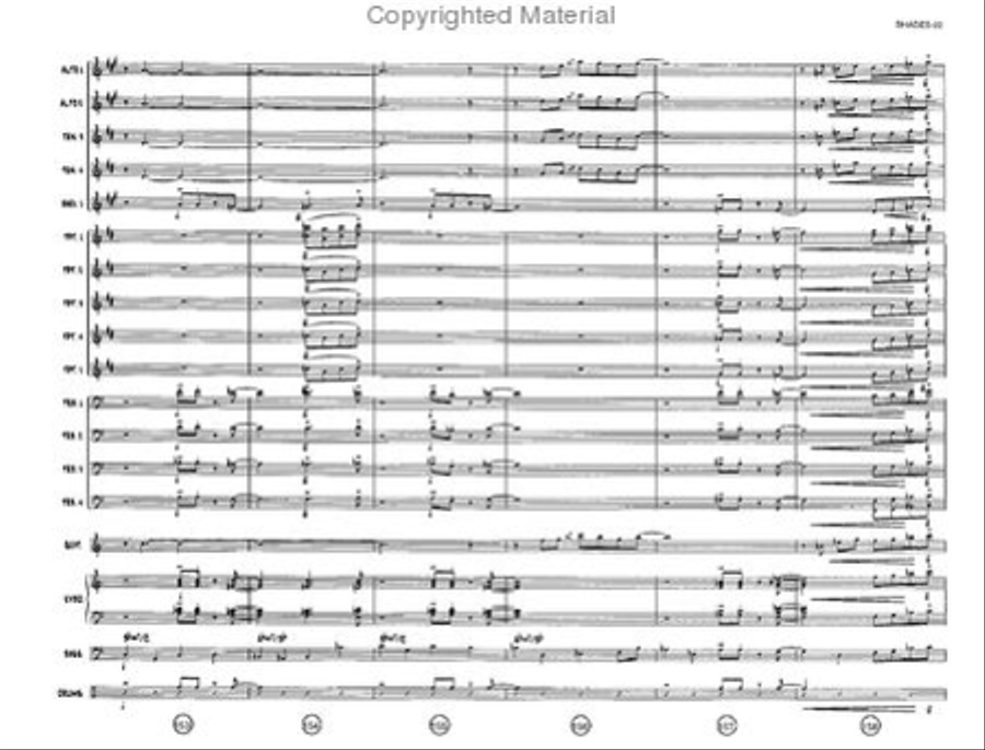 Shades On, Roof Down! Jazz Ensemble scores gallery preview page 21