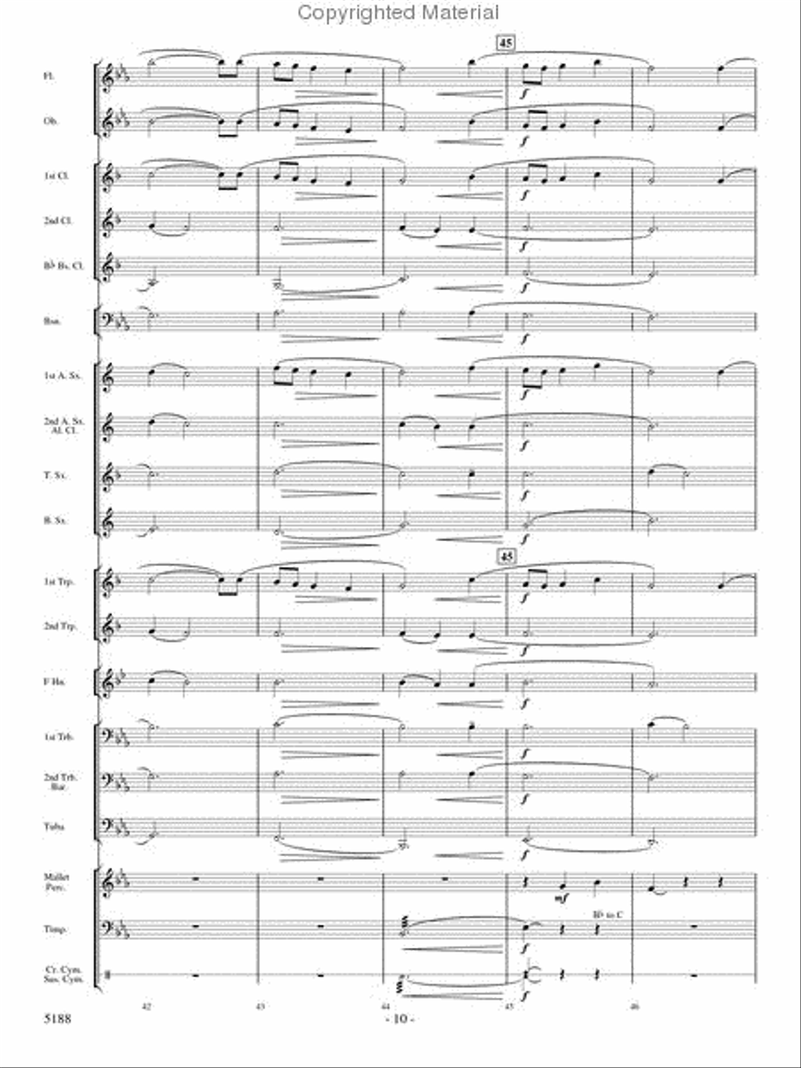 A Song of Hope A Song of Hope Concert Band scores gallery preview page 9