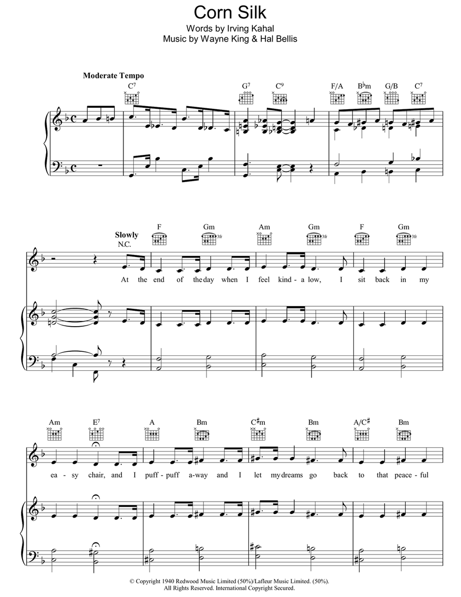Corn Silk Guitar scores gallery preview page 1