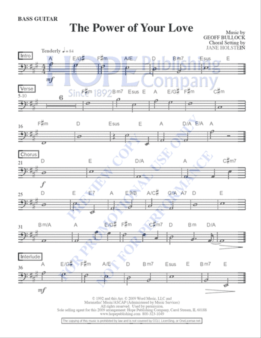 The Power of Your Love The Power of Your Love 4-Part scores gallery preview page 8