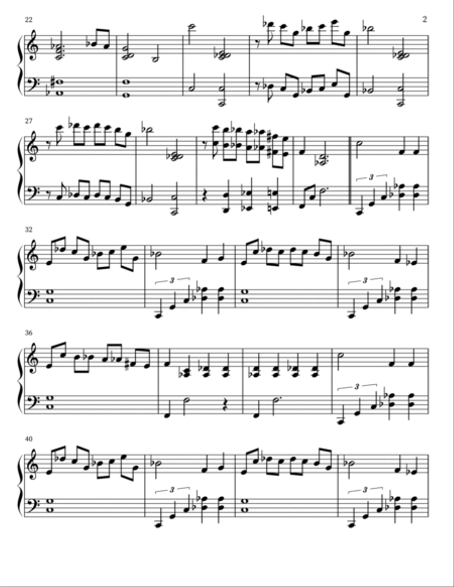 Caravan Piano Solo scores gallery preview page 2