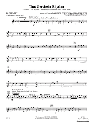 Book cover for That Gershwin Rhythm: 1st B-flat Trumpet