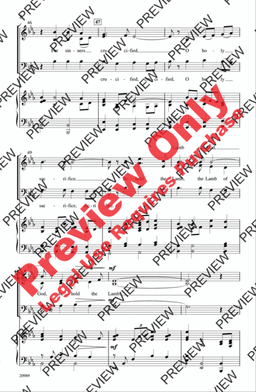 Behold the Lamb 3-Part scores gallery preview page 8