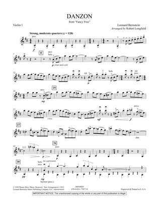 Danzon (arr. Robert Longfield) - Violin 1