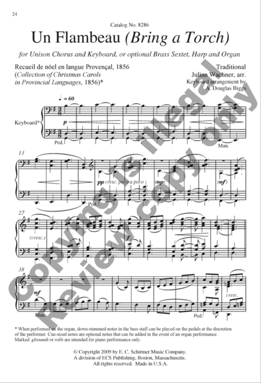 The Snow Lay On the Ground: Nine Festive Carol Settings 4-Part scores gallery preview page 30