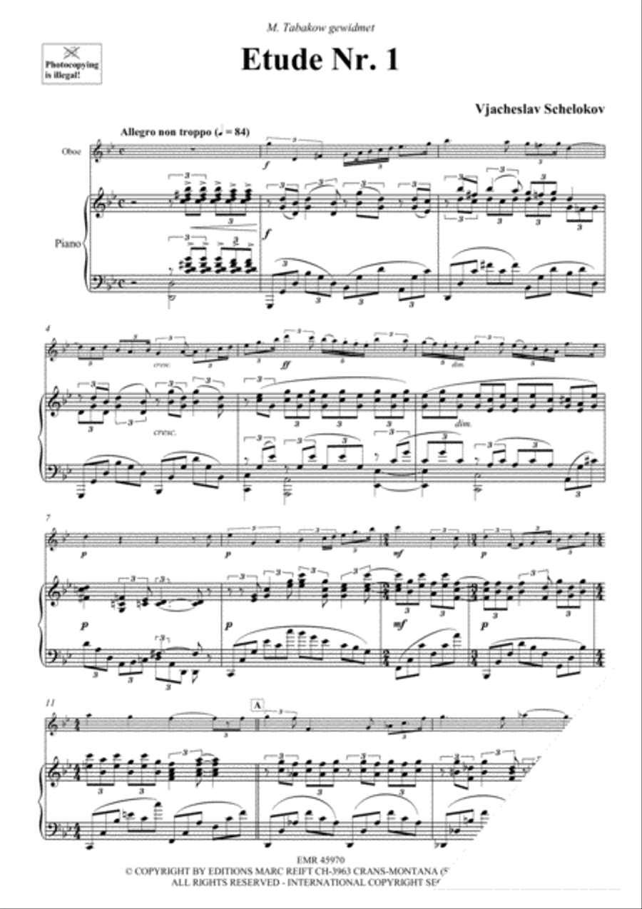 Etude No. 1 + 2 Piano Accompaniment scores gallery preview page 4