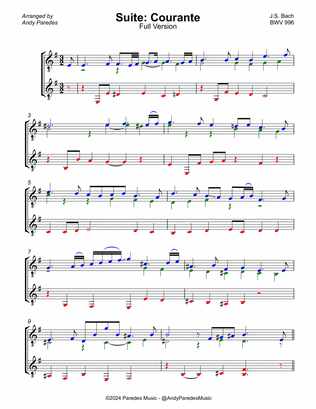 Courante in E Minor (BWV 996)