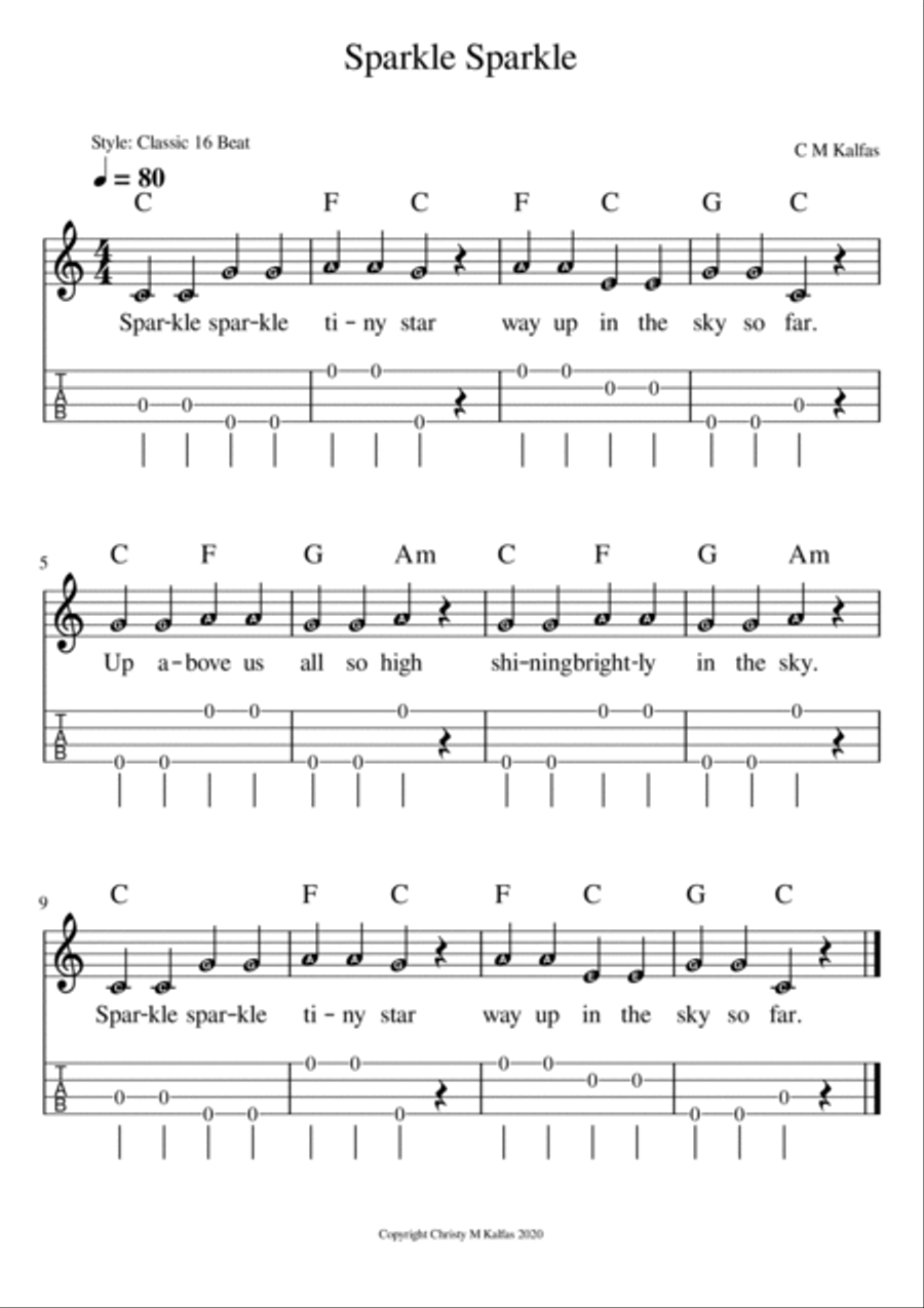 Ukulele Open String Songs Ukulele scores gallery preview page 2